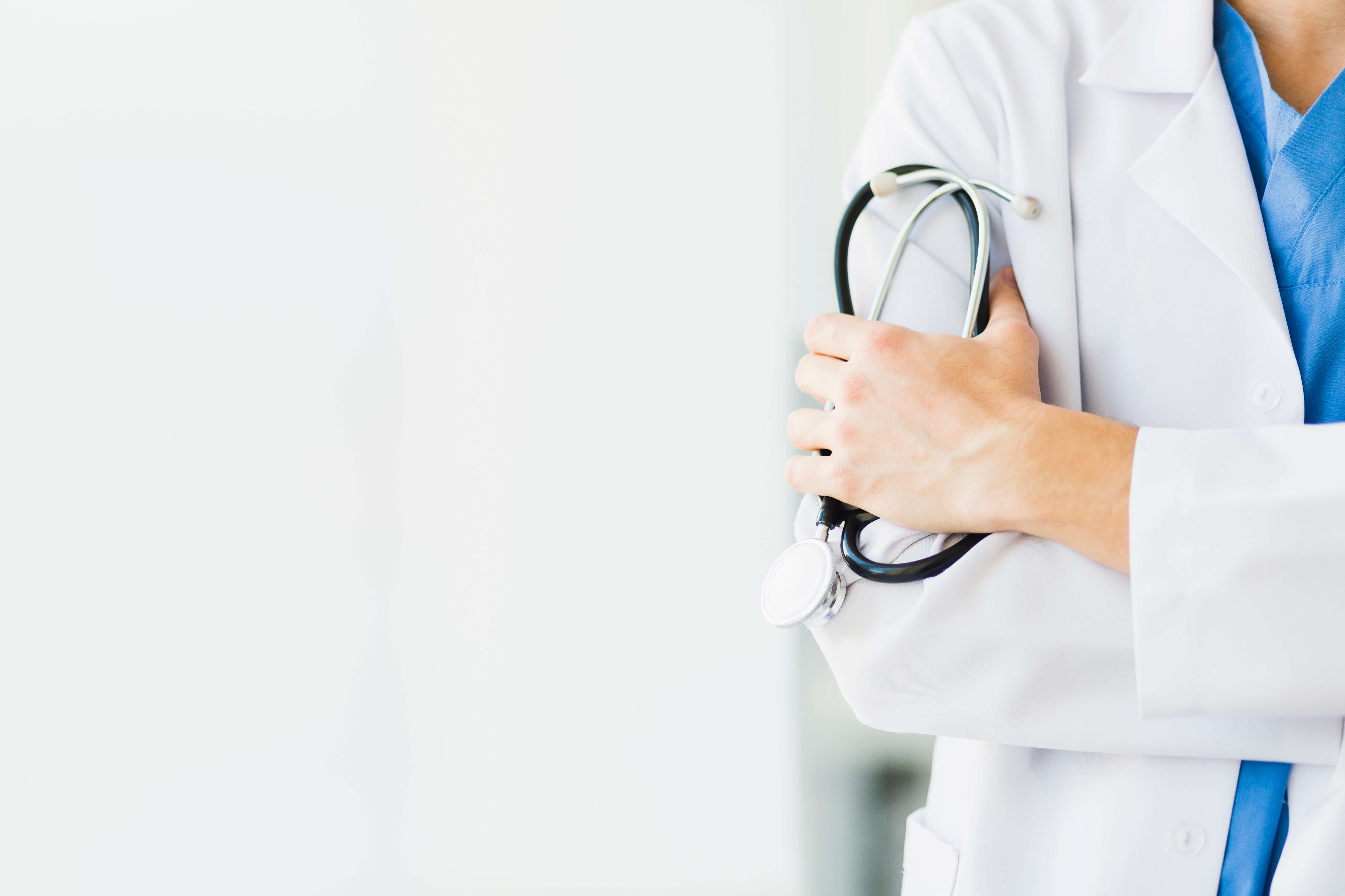 Doctor holding stethoscope